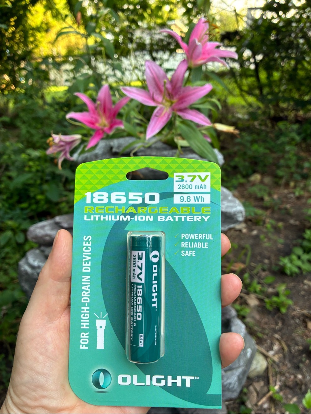 🔋18650 3.7V 2600mAh Rechargeable Lithium Battery - Teal